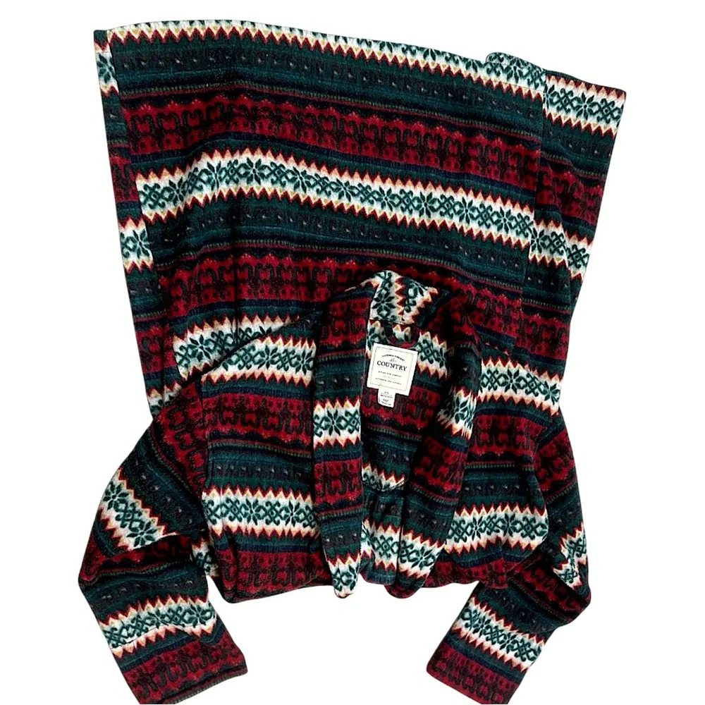 Vintage 90s Victoria’s Secret Country Christmas Robe Faire Isle RARE Women Small - Picture 15 of 16